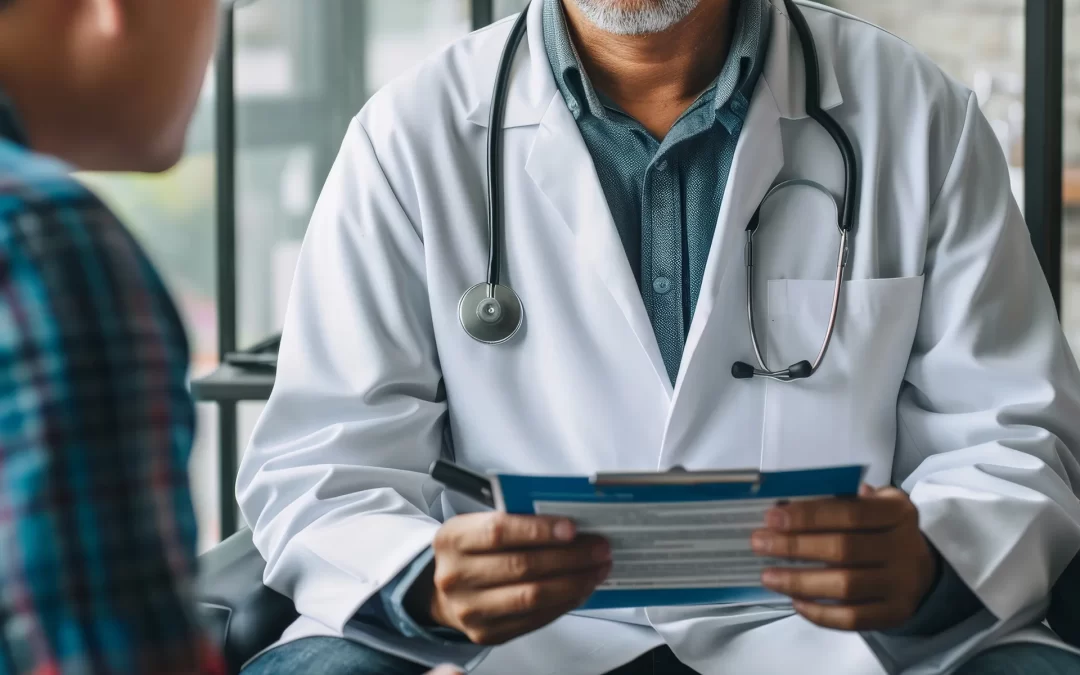 Doctor Discussing options with patient at Avalon Primary Care